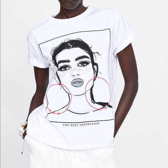 ZARA Front Print Shirt - Picture 2 of 6